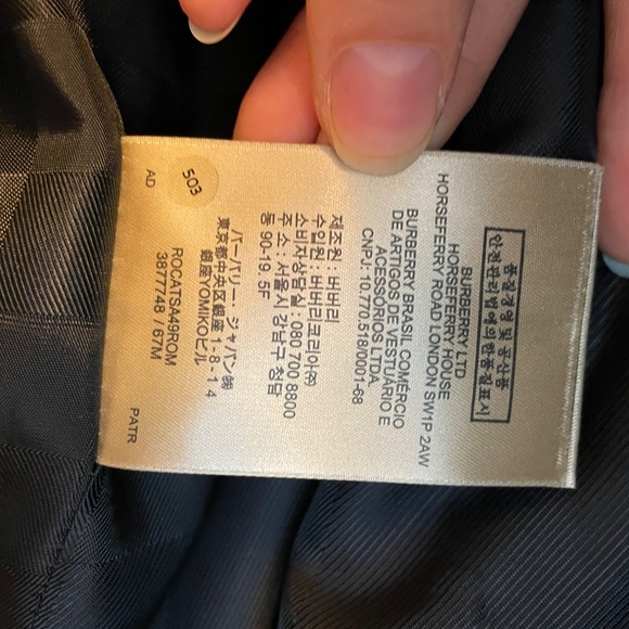 Men Burberry Wool Coat size 56 - Picture 4 of 5